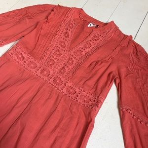 Anthropologie Josephine Embroidered Dress